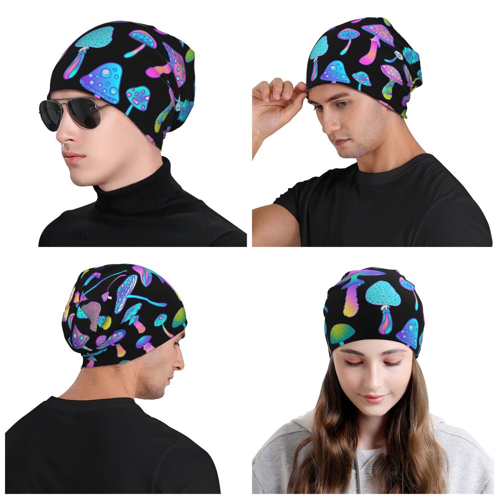 Psychedelic Skull Beanie – Trippy Wintermütze