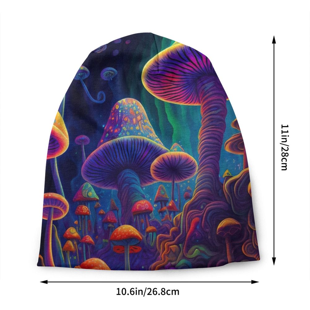Psychedelic Skull Beanie – Trippy Wintermütze
