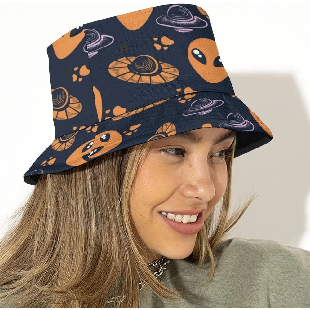 Space UFO Alien Bucket Hat – Unisex