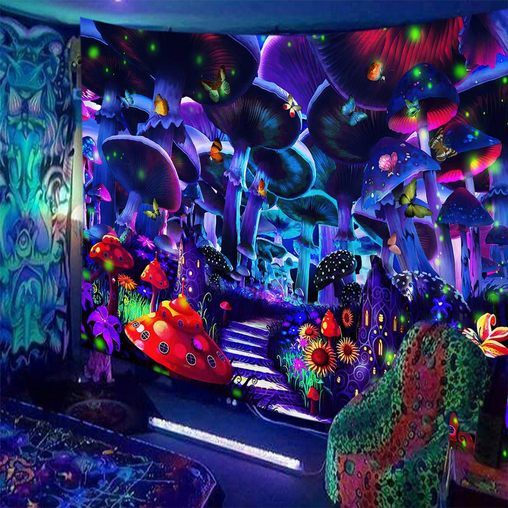 Trippy Kisses Schwarzlichtposter