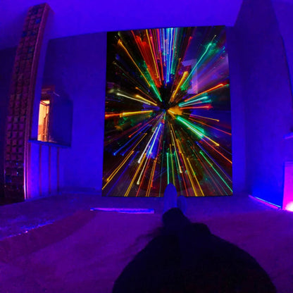 Space Trip Blacklight Poster