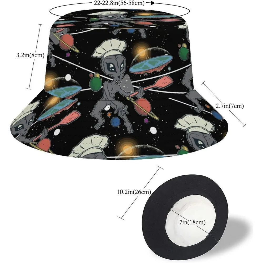 Space UFO Alien Bucket Hat – Unisex