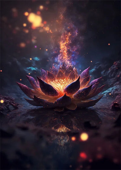 Lotus Gold Schwarzlichtposter - Produktbild 16 - NiZED