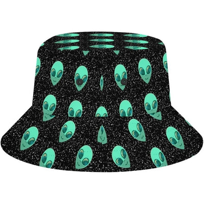 Space UFO Alien Bucket Hat – Unisex NiZED rave techno