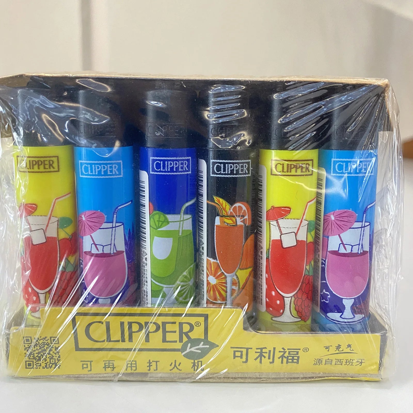 Clipper lighter – Refillable with grinding wheel &amp; design motif