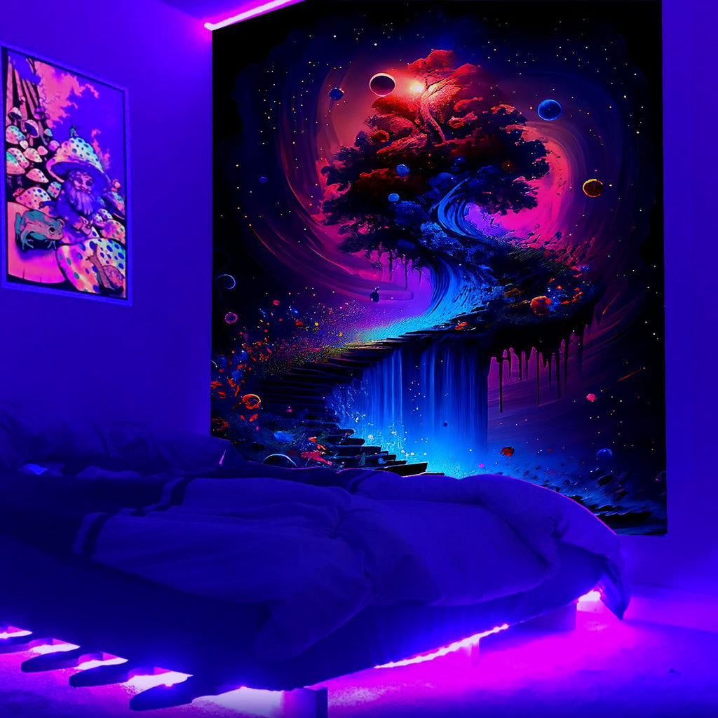 Wildlife flaming Schwarzlichtposter