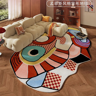 Memphis Style Teppich von NiZED als trippy Poster und psychedelische Wanddeko