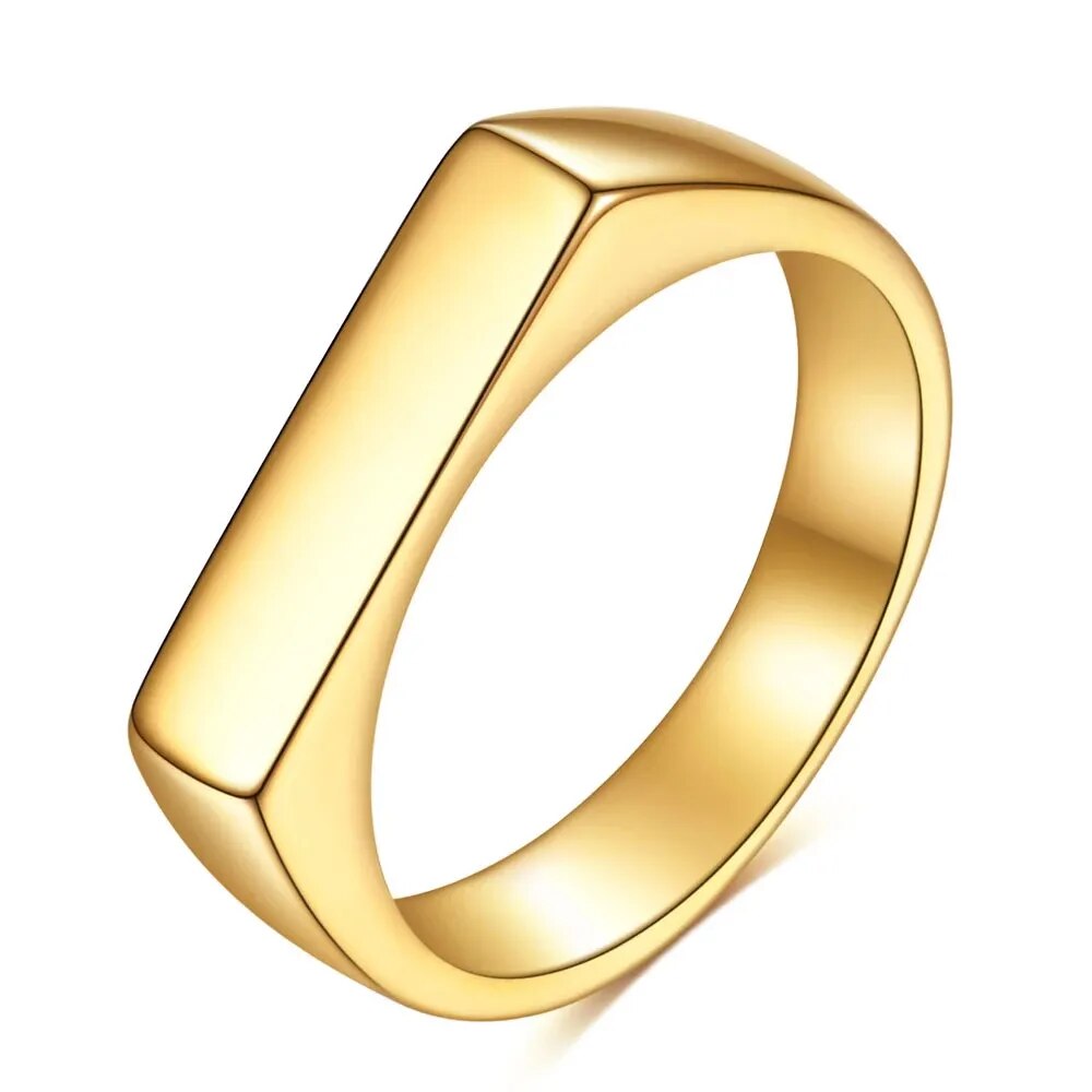 Ring im Punk Rock-Stil - 316L-Edelstahl-Signetring