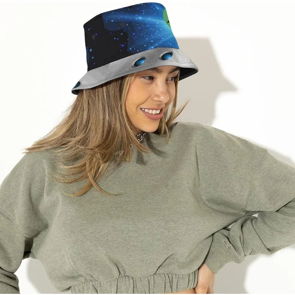 Space UFO Alien Bucket Hat – Unisex