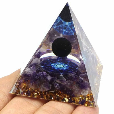 Orgonit pyramide FLOW Schwarzlichtposter - Produktbild 6 - NiZED