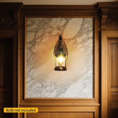 TIMBER CAGE – DIMMBARE WANDLEUCHTE AUS HOLZ, METALL & GLAS