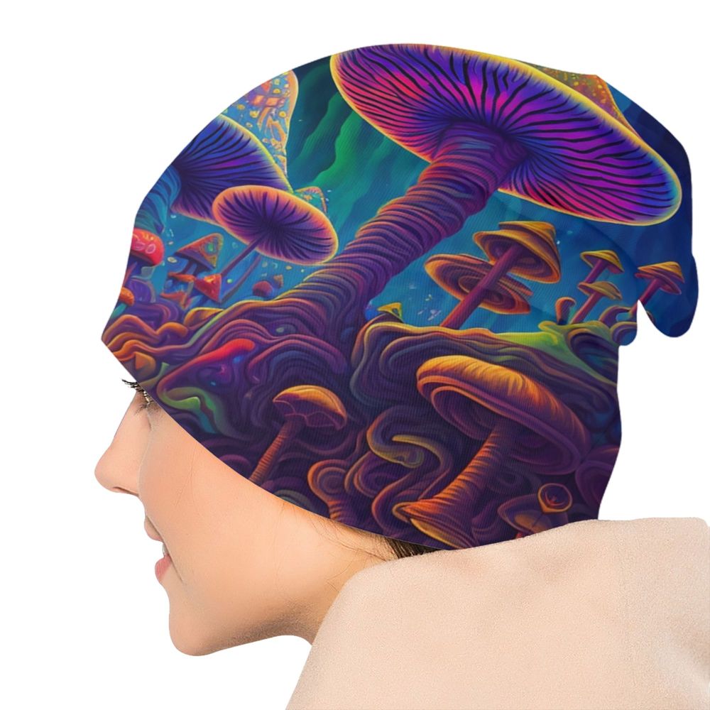 Psychedelic Skull Beanie – Trippy Wintermütze