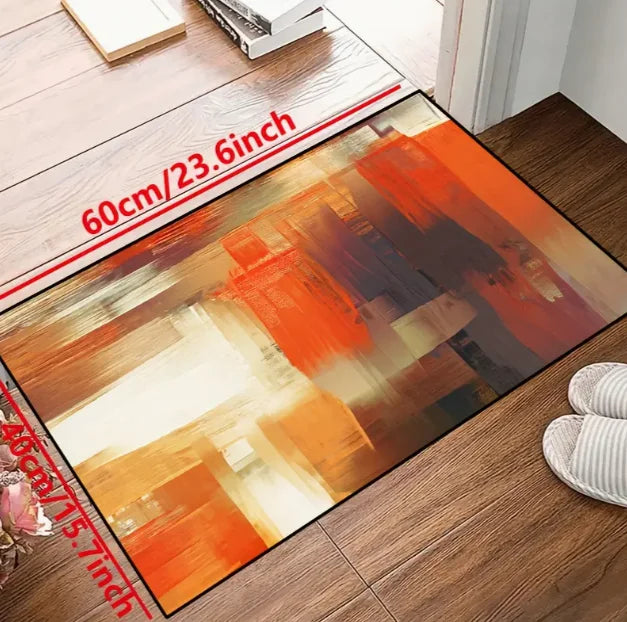 Geometrischer Abstrakt-Teppich – Wohnzimmer & Schlafzimmer