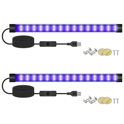 UV DUO BAR 30 CM – 2ER-SET SCHWARZLICHTLEISTEN