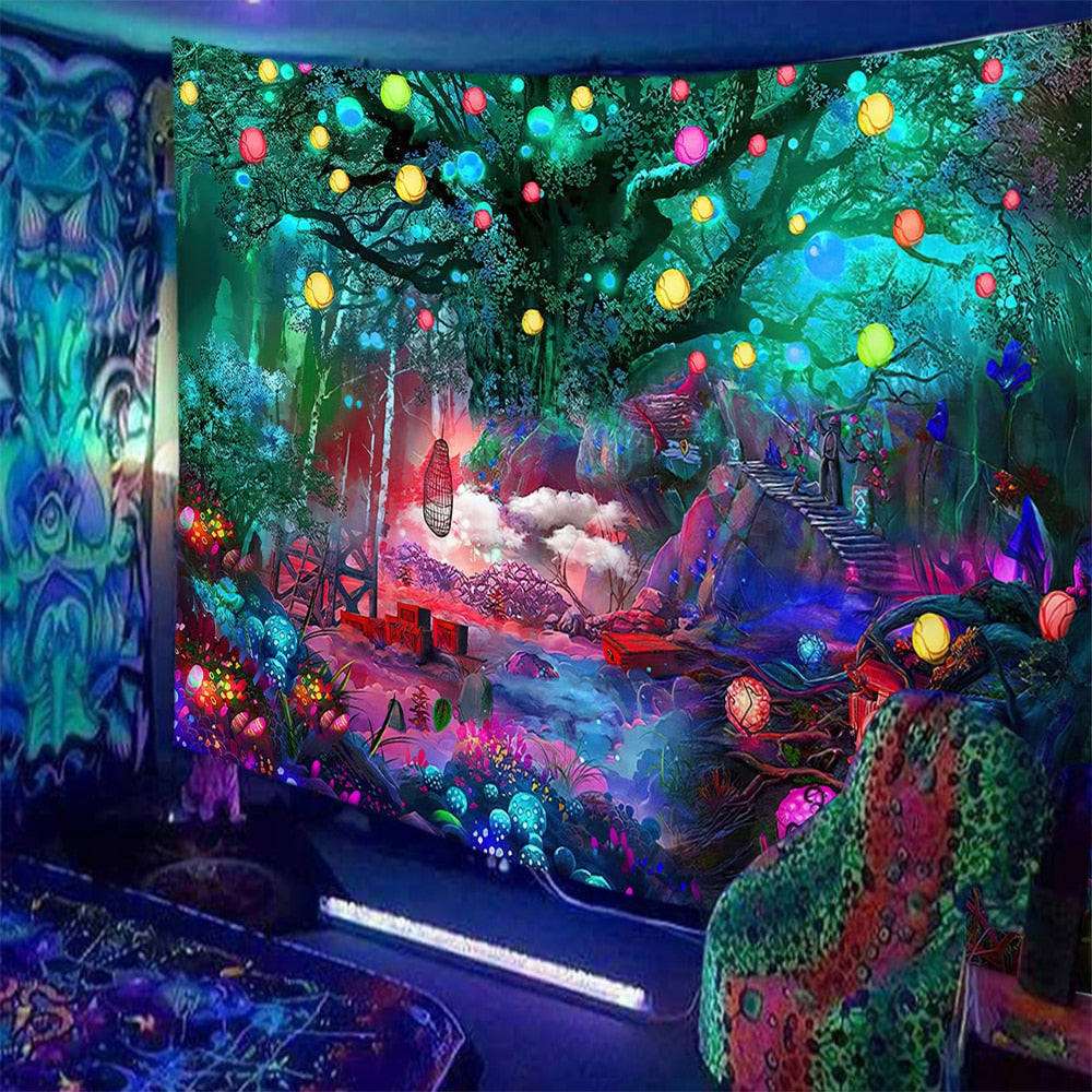 Trippy Kisses Schwarzlichtposter