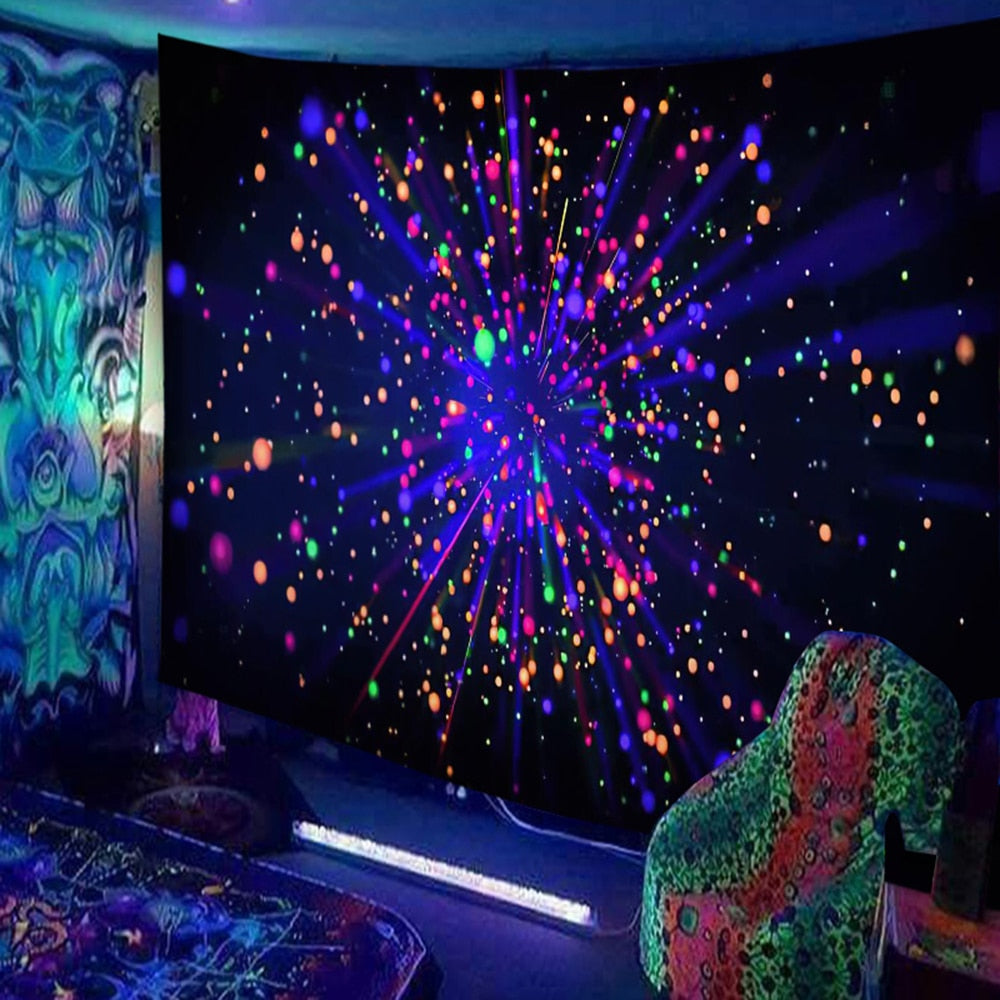 Animals Hippie Psychedelic Schwarzlichtposter