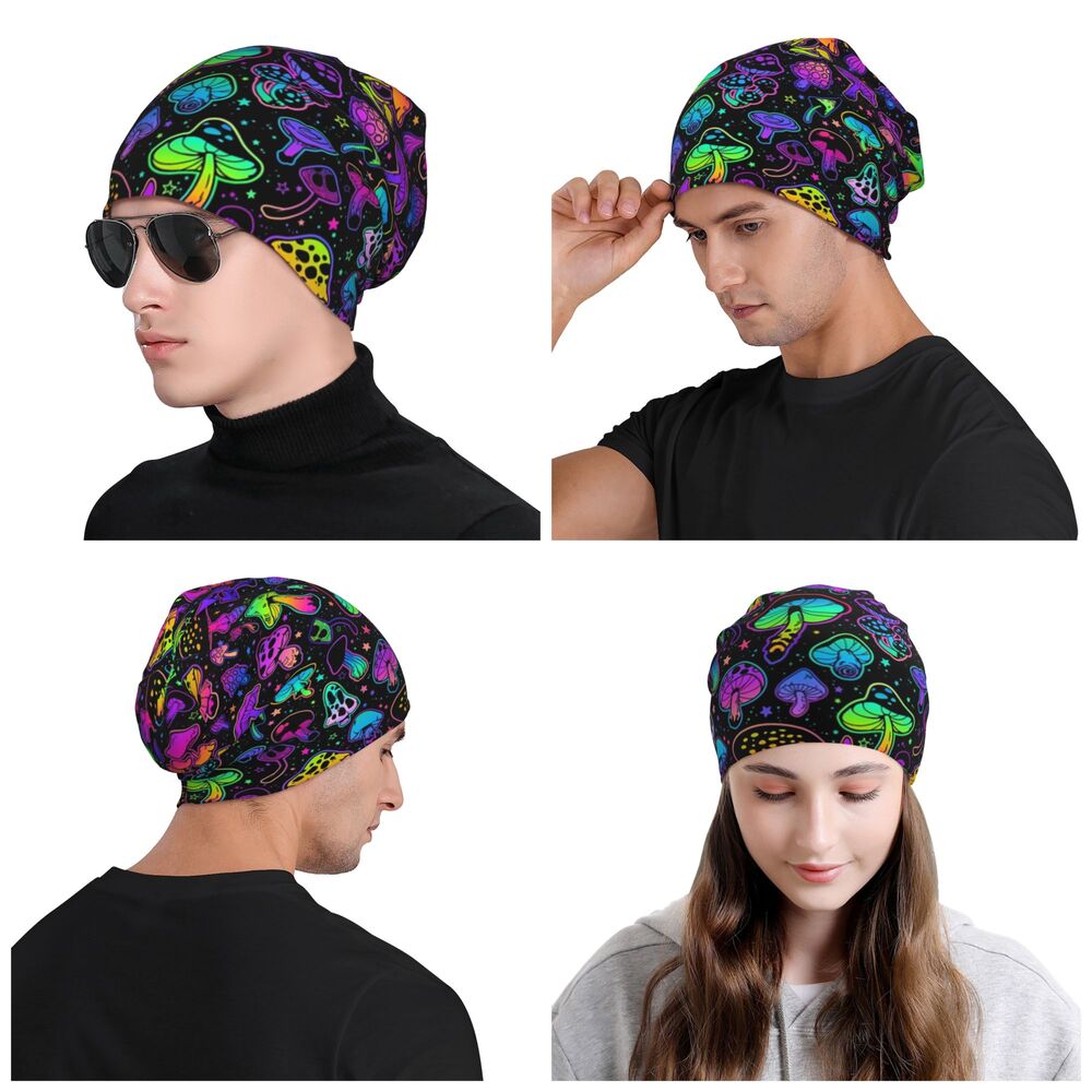 Psychedelic Skull Beanie – Trippy Wintermütze