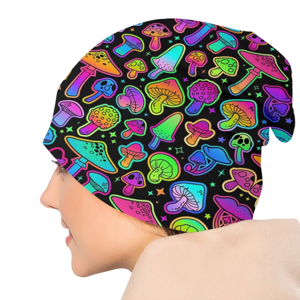 Psychedelic Skull Beanie – Trippy Wintermütze