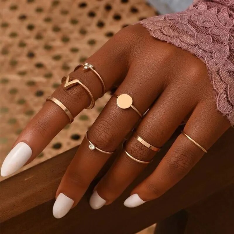 Ringset für Damen 2023 - Bohemian Fashion Schmuck