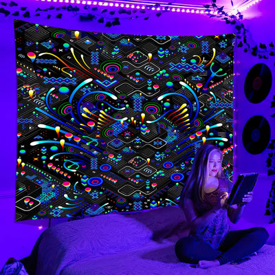 Psychedelisch Neon Schwarzlichtposter - Produktbild 3 - NiZED
