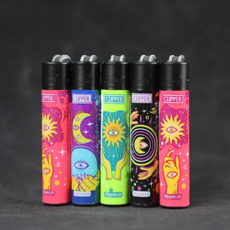 Clipper lighter – Refillable with grinding wheel &amp; design motif