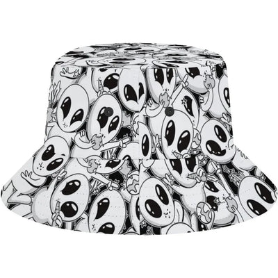Space UFO Alien Bucket Hat – Unisex NiZED rave techno