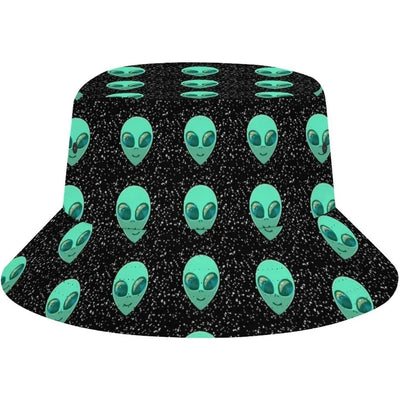 Space UFO Alien Bucket Hat – Unisex NiZED rave techno