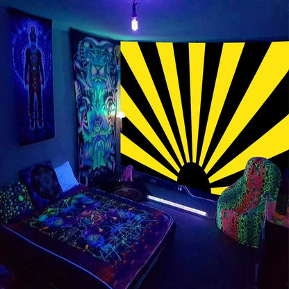 Wall hanging black light poster