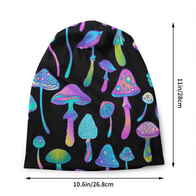 Psychedelic Skull Beanie – Trippy Wintermütze NiZED rave techno