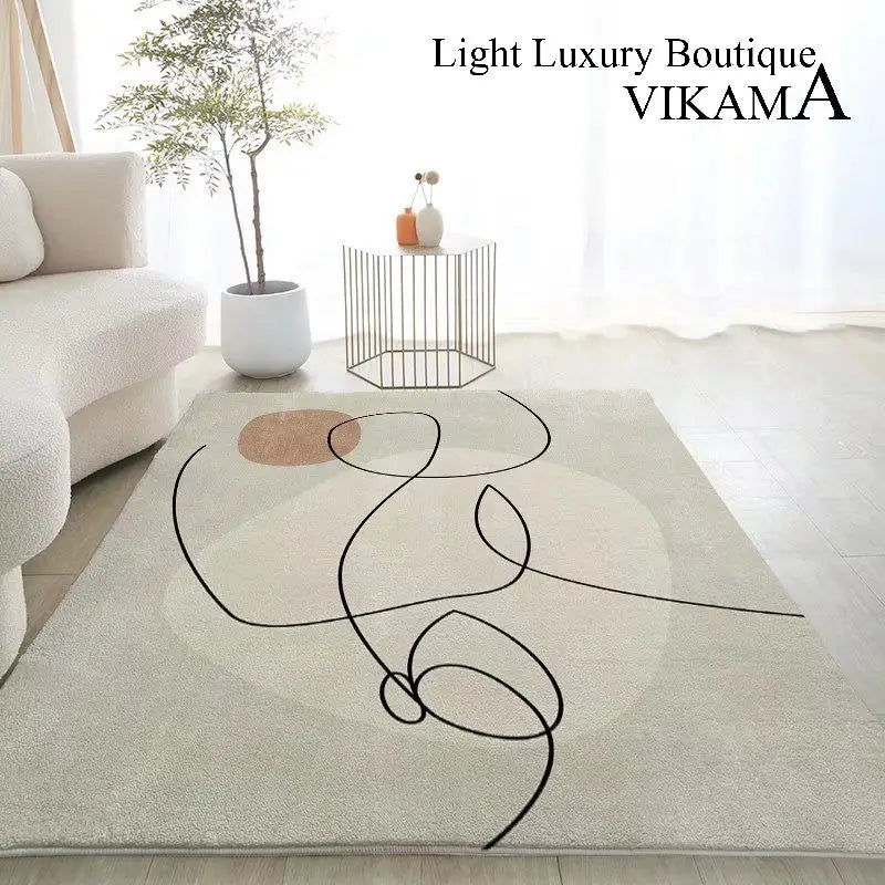 Nordic Geometrischer Teppich – Minimalistisch & Modern