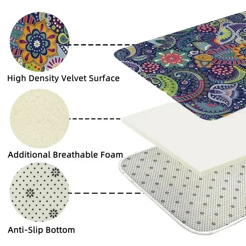 Moderner Geometrischer Teppich – Farbige Abstrakte Muster