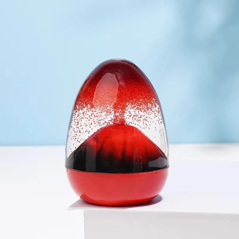 Volcano Drop – Acrylic Egg Hourglass