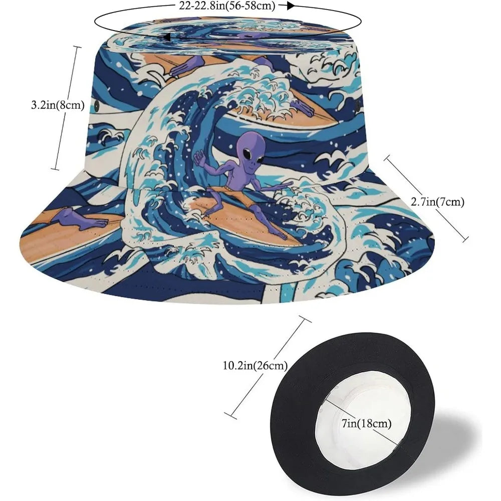 Space UFO Alien Bucket Hat – Unisex