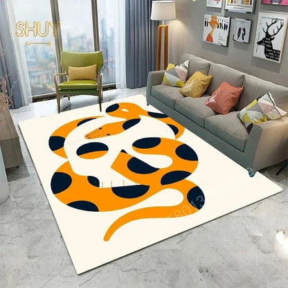 Ägypten-Style Abstrakter Teppich – Wohnzimmer & Schlafzimmer