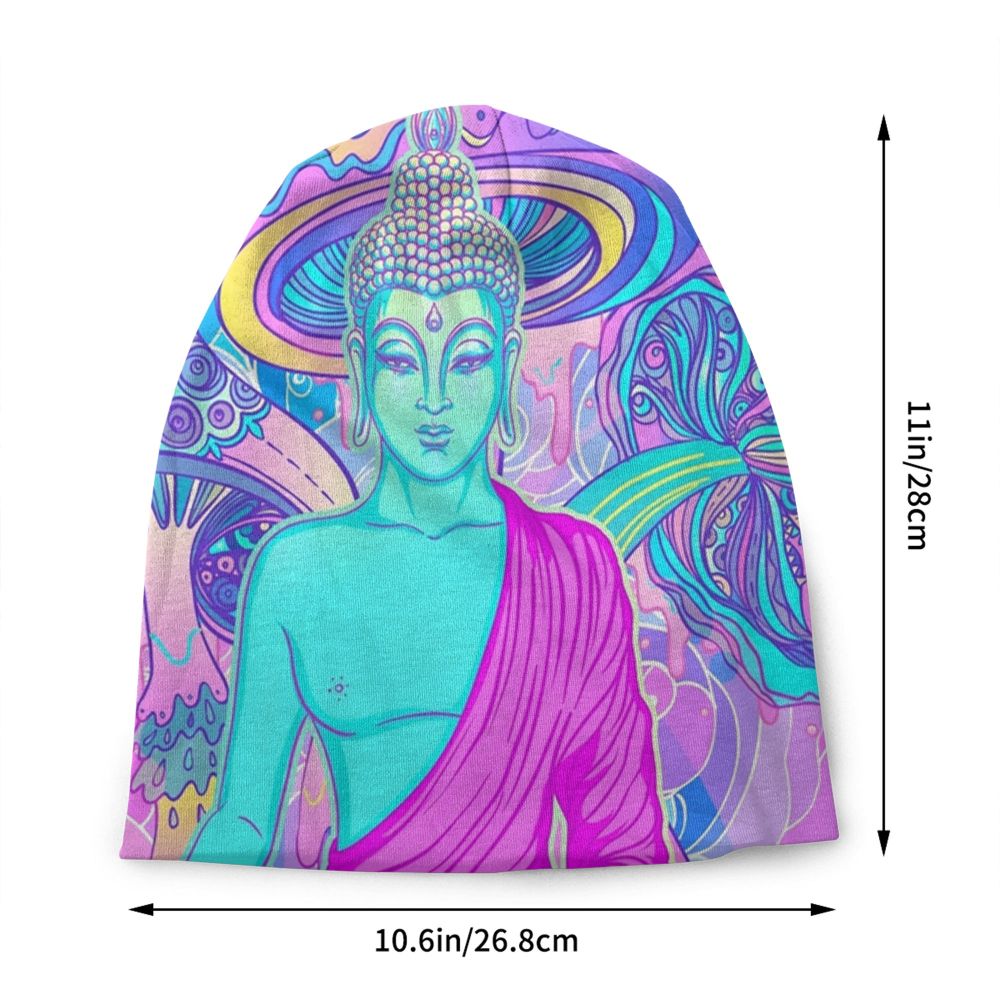 Psychedelic Skull Beanie – Trippy Wintermütze