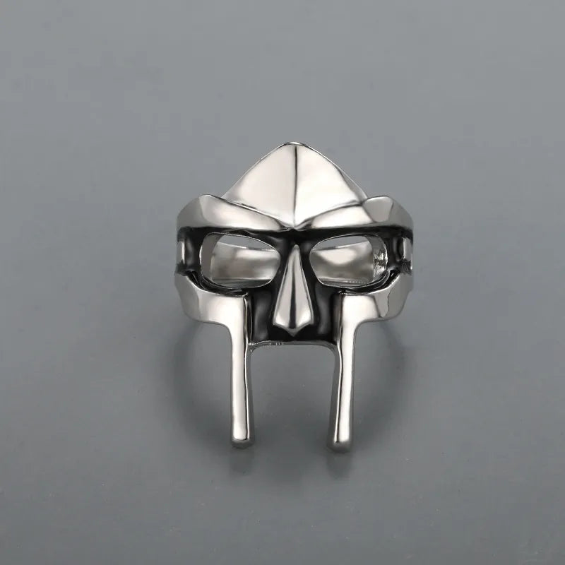 Goth Hip-Hop DOOM Maskenringe - Klassischer Retro Schmuck