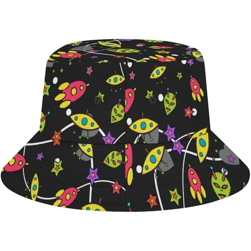 Space UFO Alien Bucket Hat – Unisex