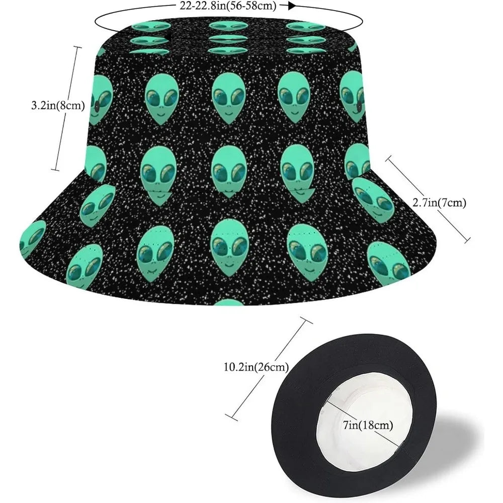 Space UFO Alien Bucket Hat – Unisex