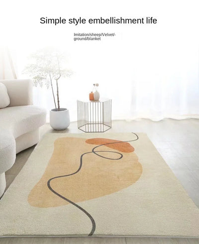 Nordic Geometrischer Teppich Schwarzlichtposter - Produktbild 2 - NiZED