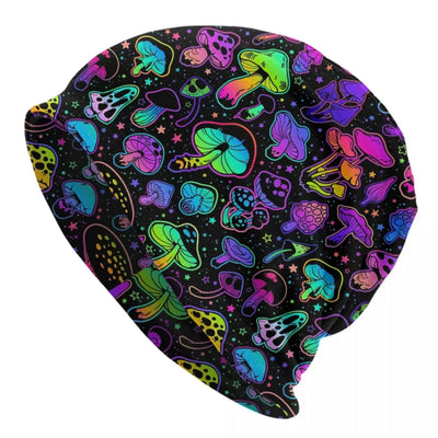 Psychedelic Skull Beanie – Trippy Wintermütze NiZED rave techno