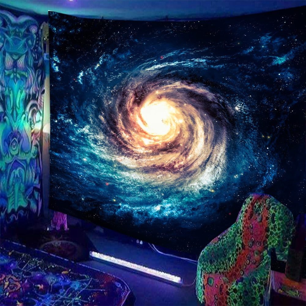 Black Light Indian Meditation Schwarzlichtposter