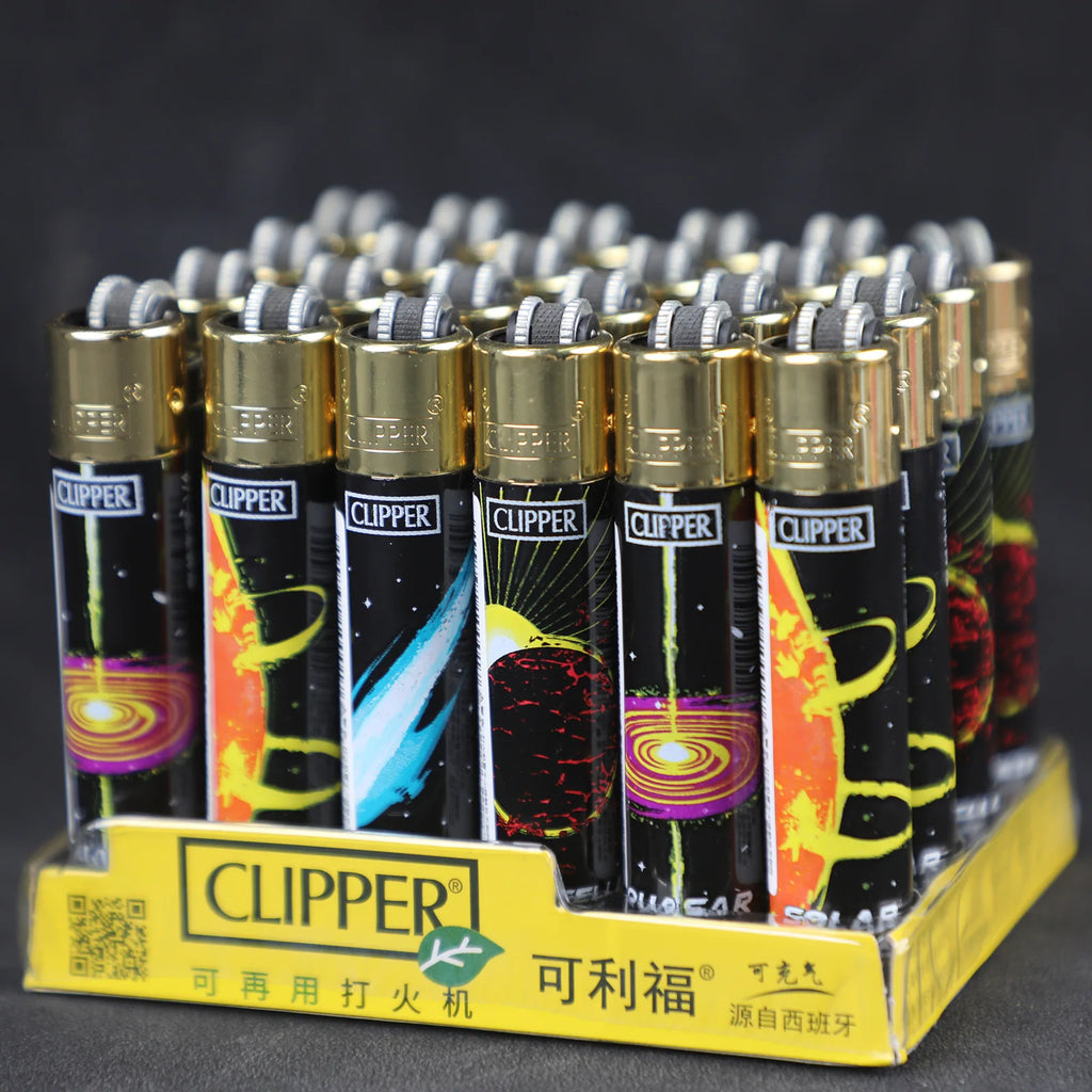 Clipper lighter – Refillable with grinding wheel &amp; design motif