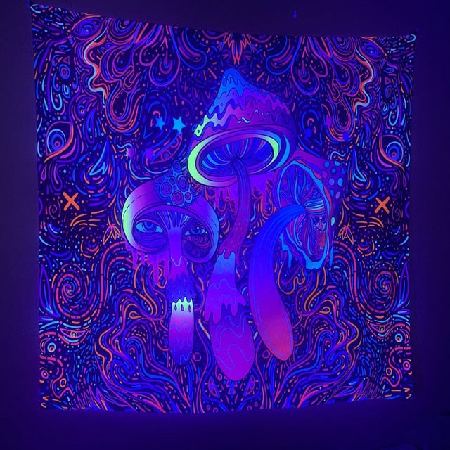 Psychedelic Mushroom Schwarzlichtposter