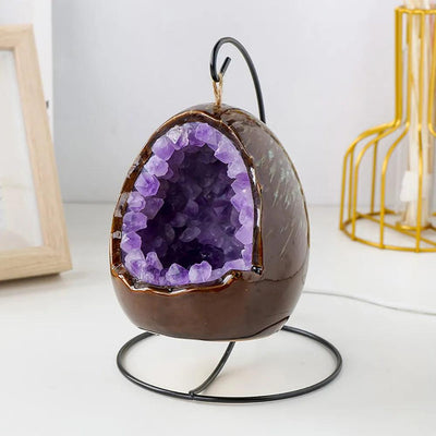 Amethysten CHARE von NiZED als Amethystlampe, Kristall Deko und Home Geschenk