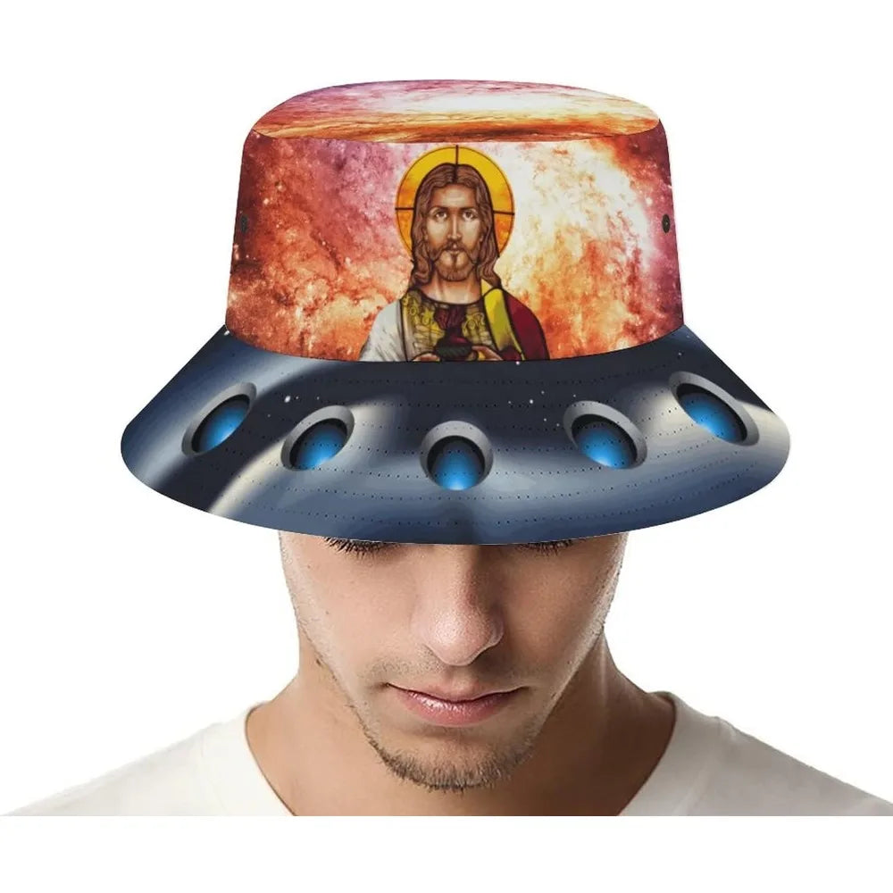 Space UFO Alien Bucket Hat – Unisex