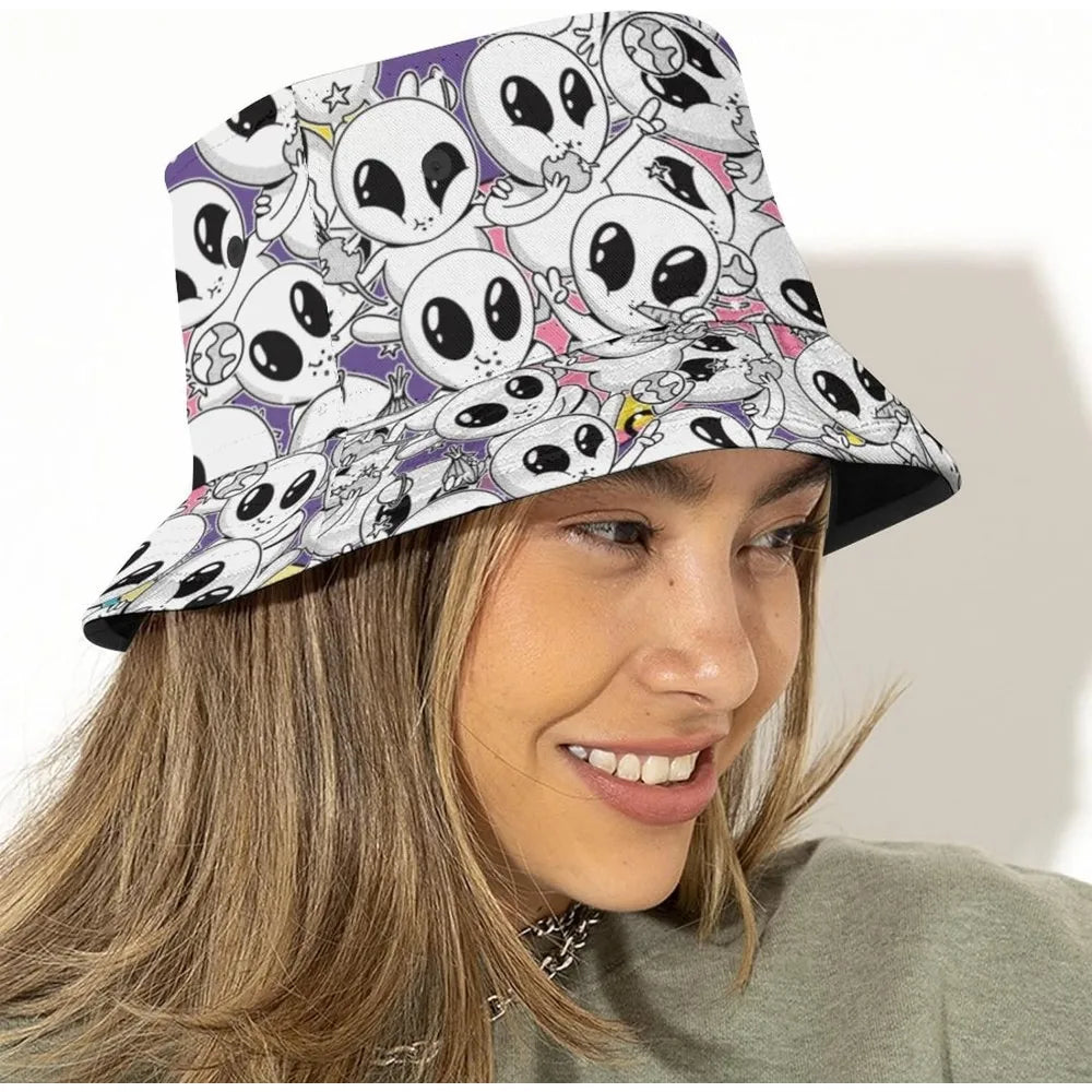 Space UFO Alien Bucket Hat – Unisex