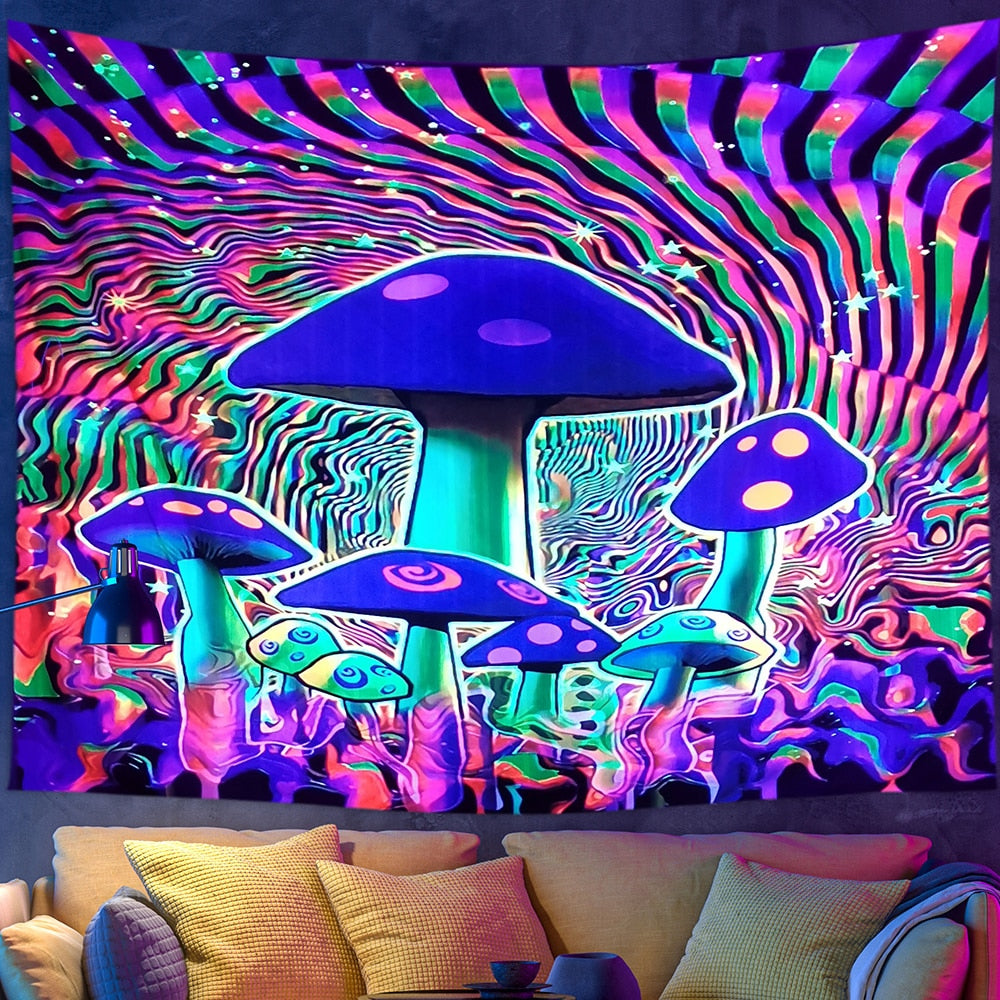 Psychedelic Light Flourescent Schwarzlichtposter