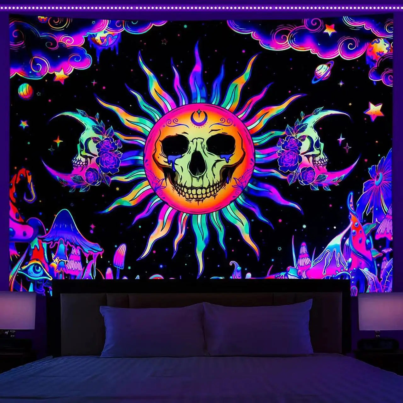 Sunny Sun Blacklight Poster