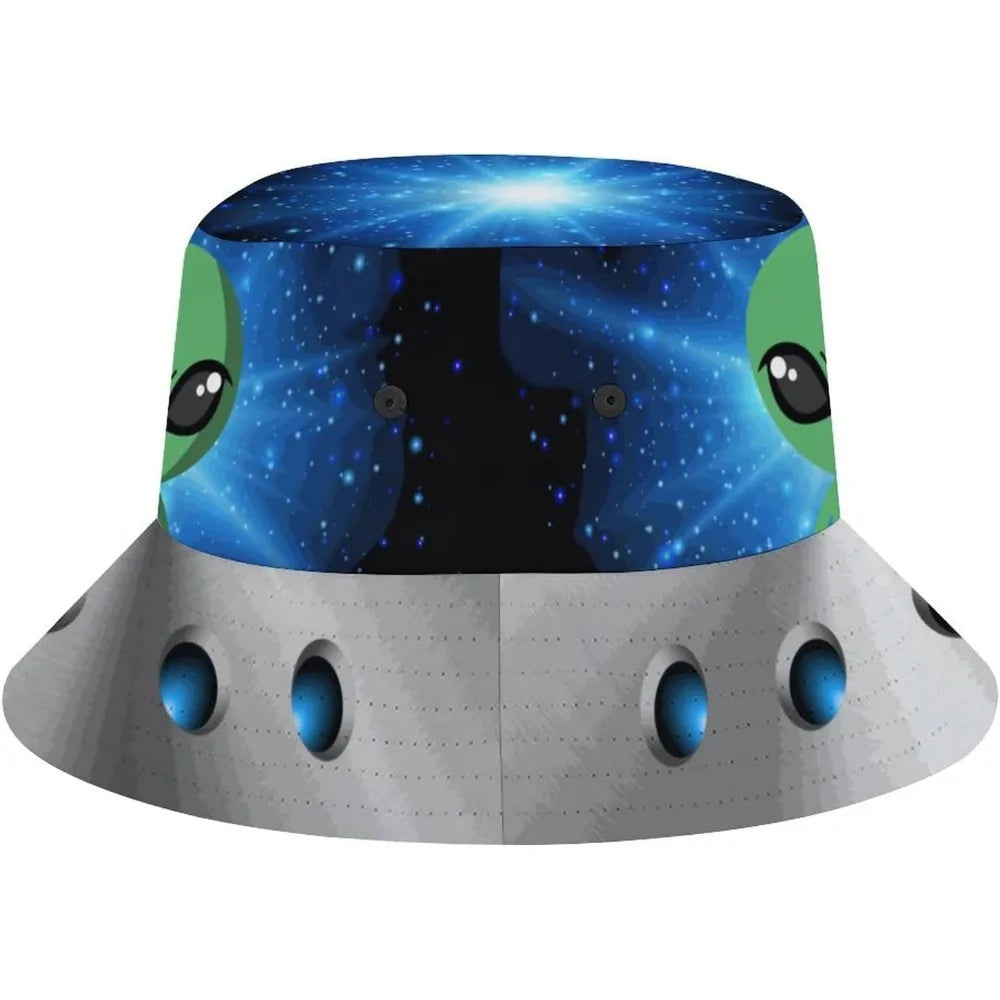 Space UFO Alien Bucket Hat – Unisex
