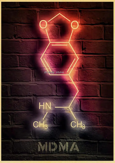 Neon Molecules Neon Poster - Produktbild 13 - NiZED